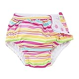 アイプレイ 水着 スイムパンツ ベビー 水遊びパンツ (サイズ：6m、カラー：Pink Ministripe） iplay [並行輸入品]