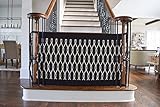 Stair Barrier Banister To Banister Indoor-outdoor Gate (onyx) Size: R, Black/White, Regular [並行輸入品]