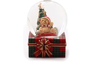 [ミッシュ キッシュ]スノードーム クリスマス 飾り Sサイズ インテリア サンタ ツリー テディベア 4.5cm Snow Globe Christmas Xmas 赤 緑 人形 コレクション スノー プレゼント 45mn-021(C)