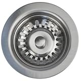 Premier Copper Products D-132BN 3.5 in. Kitchen44; Prep44; Bar Basket Strainer Drain - Brushed Nicke