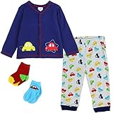 Little Beginnings新生児男の子4ピースジャケットセット カラー: ブルー