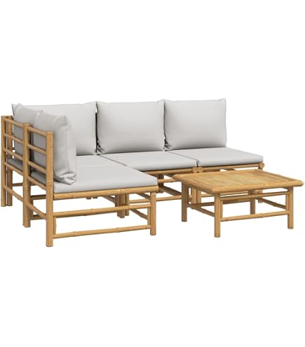 Amazon.co.jp: vidaXL ガーデンソファ アームレス 2点セット 63x63x62