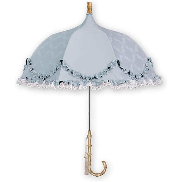 Amazon | パゴダ 1級遮光 晴雨兼用 UVカット 雨傘 日傘 フリル 47cm