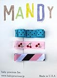 MANDY ベビー ヘアアクセサリ ノンスリップクリップ C Set