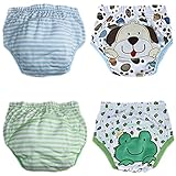unisex-babyトイレトレーニングパンツ幼児用4パックNappy下着布おむつから10月Elf カラー: マルチカラー