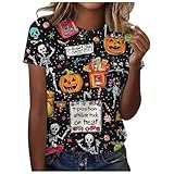ハロウィン レディース パンプキンTシャツ 大きいサイズ 薄手トップス cnvcinty tシャツ おもしろ レディース ハロウィン tシャツ トップス プリント 可愛い トップス ゆったり ハロウィン衣装 人気 雰囲気シャツ Halloween コスチューム ティーシャツ ハロウィンプリント コスプレ 演出(イエロー,S)