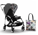 Bugaboo Bee 3 Stroller With Black Seat and Andy Warhol Accessory Kit (Dark Grey/Transport) by Bugabo