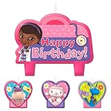 ヴィアライト(VIARITE) ドックはおもちゃドクター、誕生日ケーキキャンドルセット、パーティーグッズ、4個入り