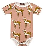 Milkbarn Organic Cotton S / S One Piece、鹿、12 – 18ヶ月