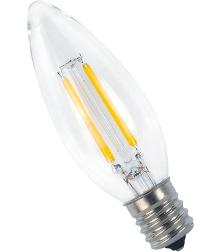 Amazon | Bulbright LED フィラメント電球 C35 シャンデリア電球 6W