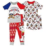 Boys ' Infant &幼児用Paw Patrol 4ピースコットンパジャマセット~
