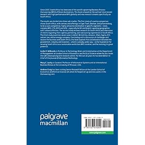 South Africa’s BPO Service Advantage: Becoming Strategic in the Global Marketplace (Technology, Work and Globalization)