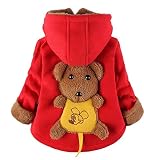 子供服/男の子の女の子は胴着/子供服は絨／保温ジャケット/赤ちゃんの冬服 (3～4歳, 赤い)