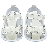 LuxBene(TM)BS#S 0-18M Summer Baby Classic Soft Sole Shoes Boys Cotton Toddler Sandals Blue Jean and 