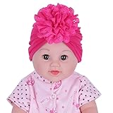 (アイム)iiniim　新生児　赤ちゃん　花プリント　帽子　大きな弓　通気性　調節可　ストライプ　パターン 玉飾り　可愛い　ドット　日焼け止め　紫外線対策　夏の子供服　３点セット Dタイプ 3点セット