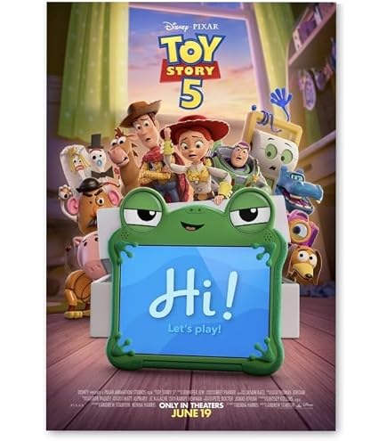 Amazon.co.jp: 【フレーム付-黒-】映画ポスター トイストーリー 5 A3