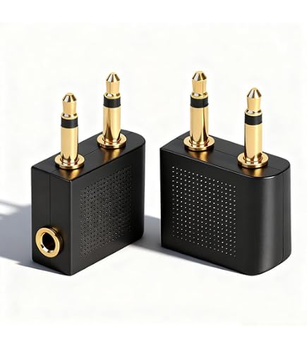 Amazon.co.jp: 飛行機用ヘッドホンアダプター 3.5mmジャック Bose 700