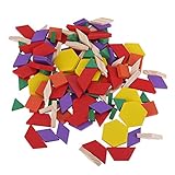 Domybest 125pcs 積み木 パズル 子供おもちゃ 知育玩具 幾何形状 カラフル かわいい 3歳以上 大人用 子供用 視覚刺激 認識力 保育園 お祝い ギフト