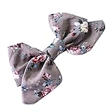 Domybestベビーヘアクリップ ヘアピン 子供　リボン オシャレ蝶結び ヘアアクセサリー 女の子 髪留め 髪飾り 7色 (C)