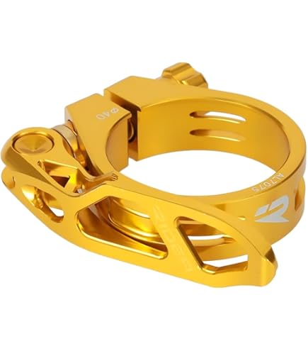 Amazon | RIDEA Seat Post Clamp Q/R SCQR40T2 ゴールド 147-04893