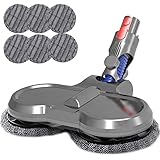 ダイソンモップヘッド 対応 Dyson 掃除機 V7 V8 V10 V11 電動回転モップパッド6枚クリーナー 掃除機が同時に床を拭きます2
