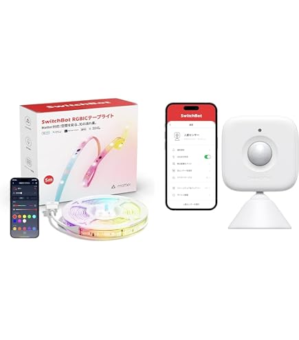 Amazon | 【セット買い】SwitchBot スイッチボット RGBIC LEDテープ