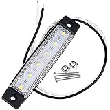 Ruanyi 2PCS 3W 200〜300lm白い側のフロントマーカーインジケータライトランプトラック6 LEDライトDC 12V