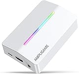 FIFINE キャプチャーボード Switch対応 4K パススルー 1080P 60FPS ビデオキャプチャー USB 3.0 HDMI キャプチャー 低遅延 ビデオ録画 ストリーミング ゲーム実況 画面共有 ライブ配信用 Windows/Mac/PS4/PS5対応 白 AmpliGame V3W