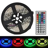 防水4300lm SMD RGB LEDライトロープと44-keyリモートコントローラ( 5 m )