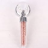 シャワーヘッド 節水 浄水 増圧 天然鉱石を内蔵 マイナスイオン 3モード調節 国際汎用基準 G1/2 エネルギーボール設定噴水口乾燥した髪や肌のスパ (ホワイト)