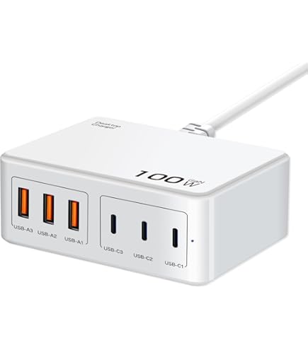 Amazon | 165W 急速充電器 6ポート USB MacBook 充電器 超軽量 MAC