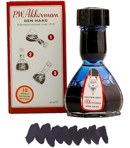 Amazon | 【稀少品】P.W. Akkerman アッカーマン 特殊ボトル 万年筆