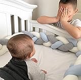 NEW! レイシークラシック（Lacey Classic) ベビーベッドガード サイドガード ノットクッション抱き枕 赤ちゃんベッドバンパー ソファークッション 結び目 ロング 部屋飾り 撮影小物 モ