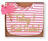 Mud Pie Baby-Girls Newborn Cake Smashing Set-Bib and Crown Headband, Multi, One Size by Mud Pie Baby