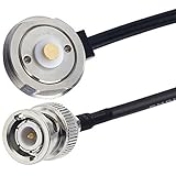 Bingfu RFピグテール標準50 Ohm NMO to BNCプラグオスon 5 m ( 16.40ft ) rg58同軸ケーブルアマチュア2 Wayでのモバイルラジオアンテナ車のユニバーサルアン