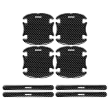 【InnoWave】ハイエース HIACE専用 ドアハンドル プロテクター 8個セット2018年4月～現在 ハイエース 100系 200系 300系 車ドアガード キズ防止 装着簡単 独自設計 黒