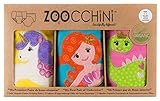 ズッキーニ (Zoocchini)【日本正規品】トレーニングパンツ オーガニックコットンGirls (3T/4T) - おとぎ話の仲間 イエロー/ブルー/ピンク 3枚セット ZOO8004