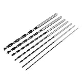 TOOGOO 7pcX長木ウッドドリルビットセット4mm 5mm 6mm 7mm 8mm 10mm 12mm x 300mmブラッドポイント