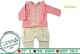 【子供服】 kids zoo (キッズズー) フリルレース付トレーナーオール 70cm，80cm W62712
