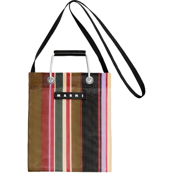 Amazon | [Marni] マルニ FLOWER CAFE ストライプ バッグ ミニ 