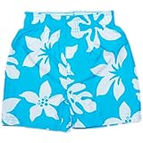 チルドレンズプレイス（THE CHILDREN’S PLACE)男の子用アクアハイビスカス海水パンツ,水色スイムパンツ 4T 4歳用　110cm 水着,海パン【並行輸入】