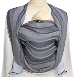 Didymos Waves Baby Wrap Sling (Size 2, Silver) by Didymos