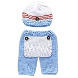 Zhhlaixing ベビー服 Photography Photo Prop Crochet knit Costume Baby Outfits Set for Newborn Baby Boys G