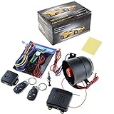 Asdomo 1-Way Remote Door Lock Vehicle Security Car Alarm System +2 Remote 4-Button Keyless Entry Sir