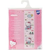 Vervaco PN-0155627 14 Count Hello Kitty Rainy Days Growth Chart on Aida Counted Cross St, 7.2 by 28,