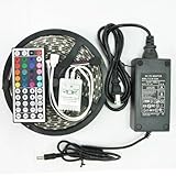 EconoLed 16.4-Feet SMD 5050 5M Waterproof 300LEDs RGB Flexible LED Strip Light Lamp Kit with 44 Key 