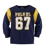 POLO RALPH LAUREN (ポロラルフローレン) PoloRL67長袖Tシャツ ベビー 男の子 ネイビー 90cm (24ヶ月) [並行輸入品]
