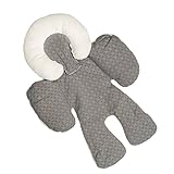 Lovoski ベビー　綿　カーシート　ベビーカー　クッション　チャイルドシート　マット　パッド　サポート　柔らかい　全3色 - グレー