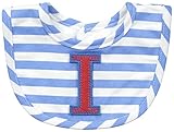 Mud Pie Baby-Boys Newborn I Initial Boy Bib, Blue, One Size by Mud Pie