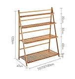 フラワースタンド・園芸ラック 木製フラワーラック/屋内および屋外植物ラック/多層フラワーポット/4Fはしご階段/フロアタイプフラワーディスプレイスタンド フラワーディスプレイスタンド (サイズ さいず